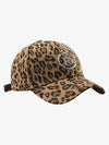 Retro Leopard Print Curved Baseball Cap 