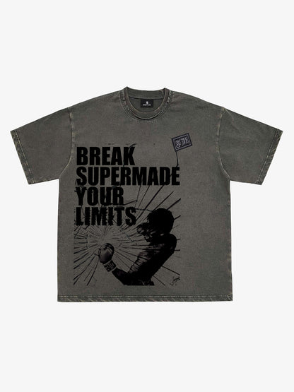 Washed Break Limits Graphic T-Shirt