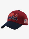 USA Bestickte zweifarbige Baseballkappe