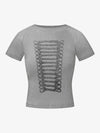 Geripptes Stricktop – Figurbetontes Basic-Teil aus Stretch-Baumwollmischung