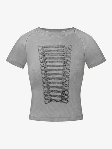 Geripptes Stricktop – Figurbetontes Basic-Teil aus Stretch-Baumwollmischung
