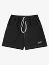 Minimalistische Shorts mit Kontrastnähten und Kordelzug