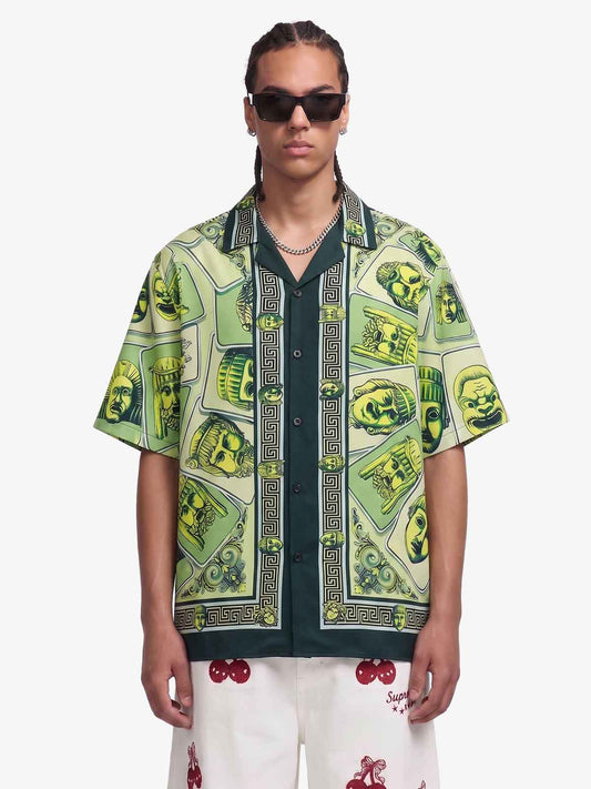 Hawaiihemd mit barockem Muster