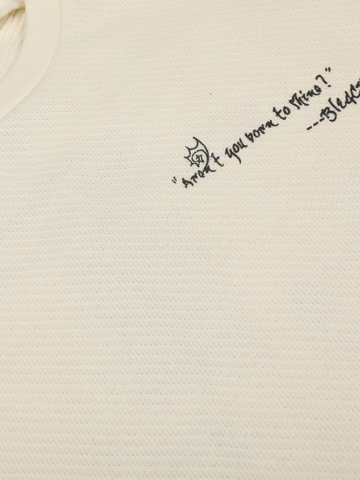 Raw Hem Clean-Fit Crew Neck Pullover 