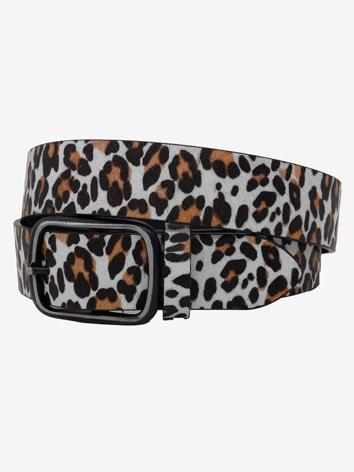 Animal-Print Faux Leather Belt 