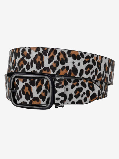 Animal-Print Faux Leather Belt 