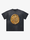 Vintage Gold Crest Graphic T-Shirt 