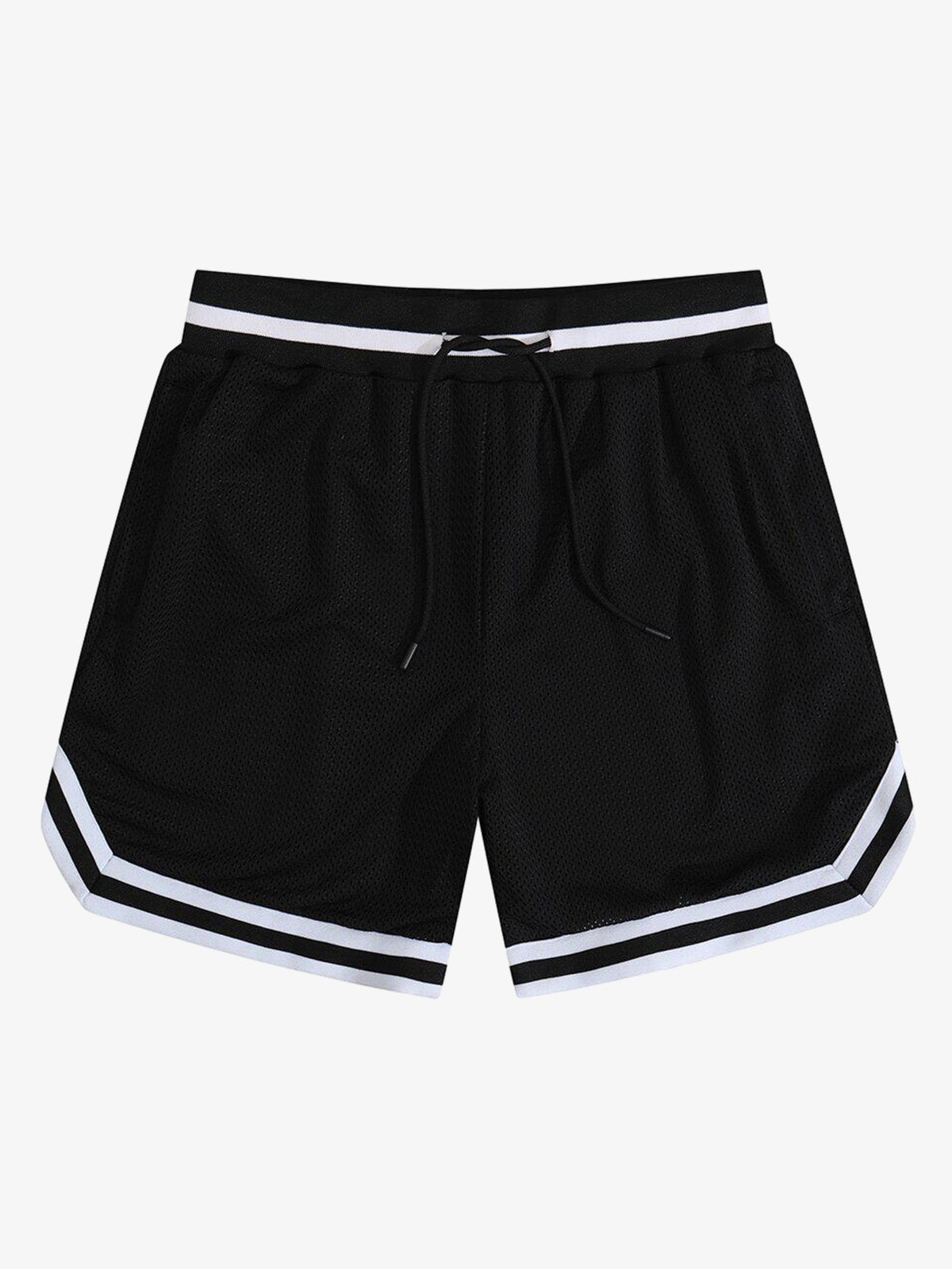 Retro-Basketballshorts aus Mesh mit Kordelzug