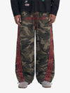 Retro Patchwork Embroidered Camouflage Barrel Pants - 2520 