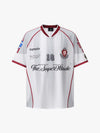 Gestreiftes Mesh-Fußballtrikot