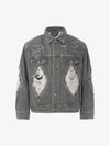 Retro Washed Distressed Denim Jacket 