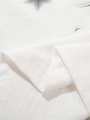 Abstract Portrait Star Graphic T-Shirt 