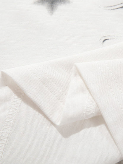 Abstract Portrait Star Graphic T-Shirt 