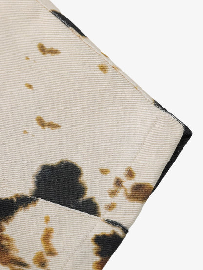 Retro Ink Splash Tie-Dye Barrel Jeans 