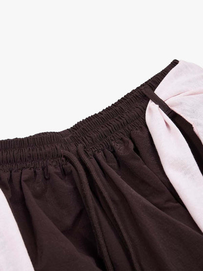 Strapped Detachable Curved Pants 