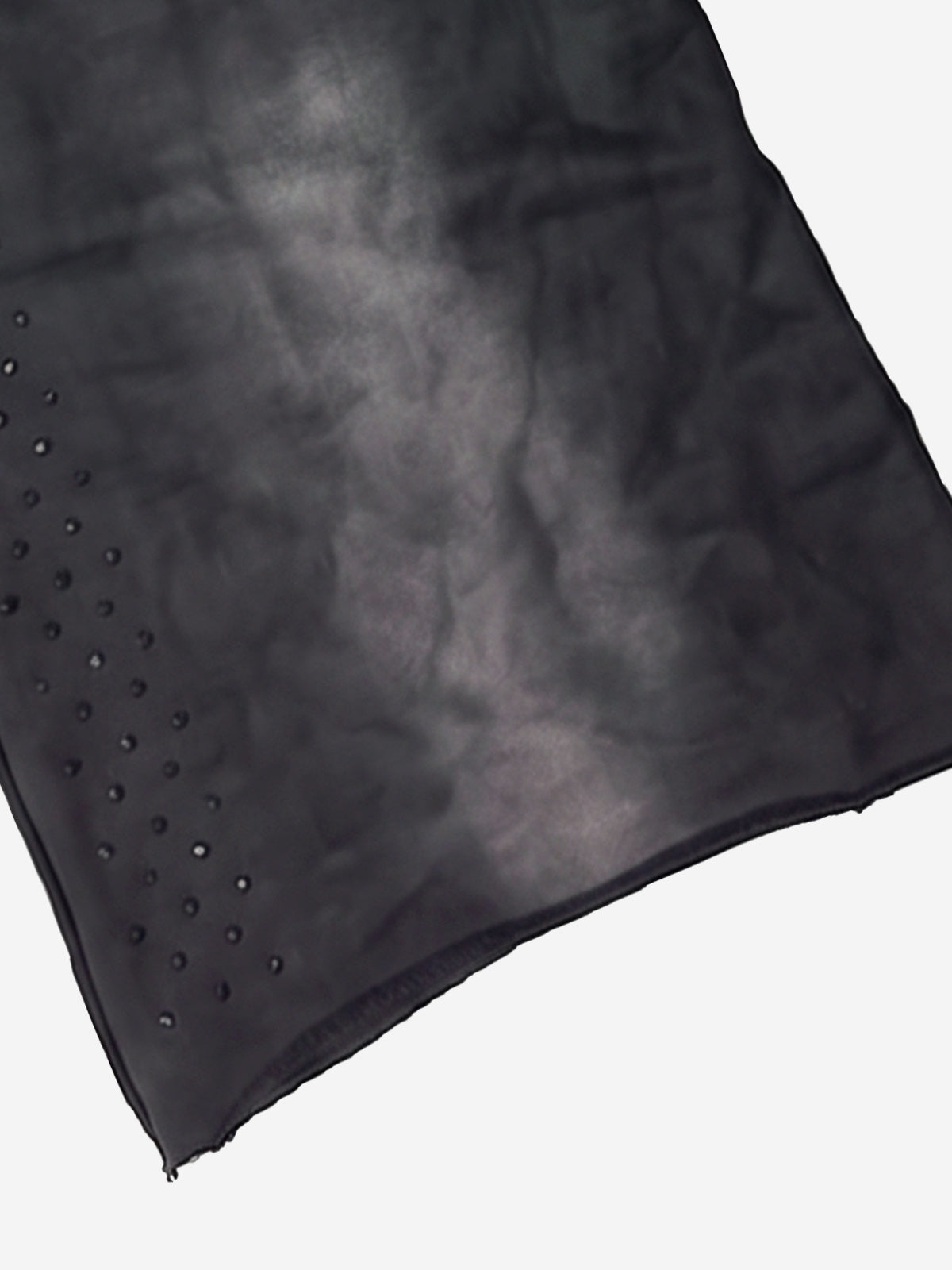Washed Distressed Rhinestone Trim Sweatpants 