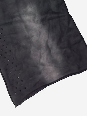 Washed Distressed Rhinestone Trim Sweatpants 