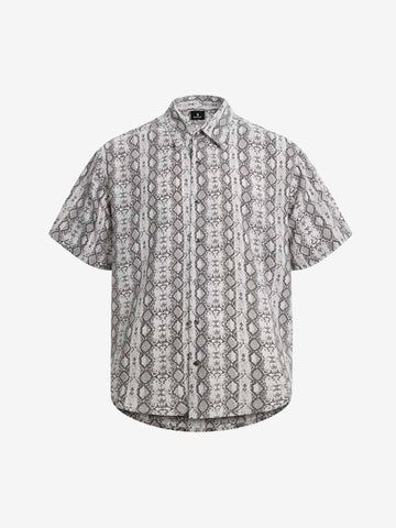 Snakeskin Stripe Short Sleeve Shirt 