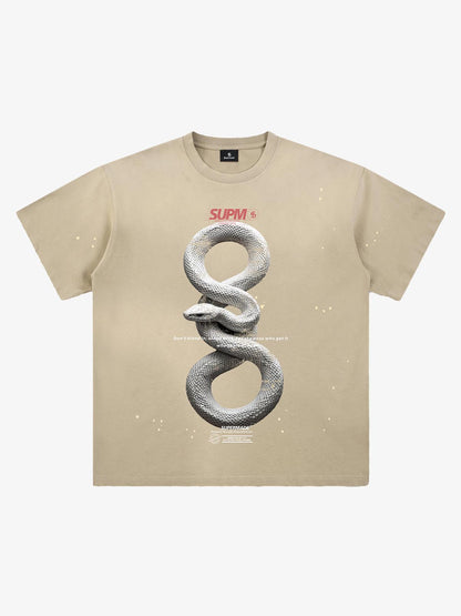 Realistic Snake Graphic T-Shirt 