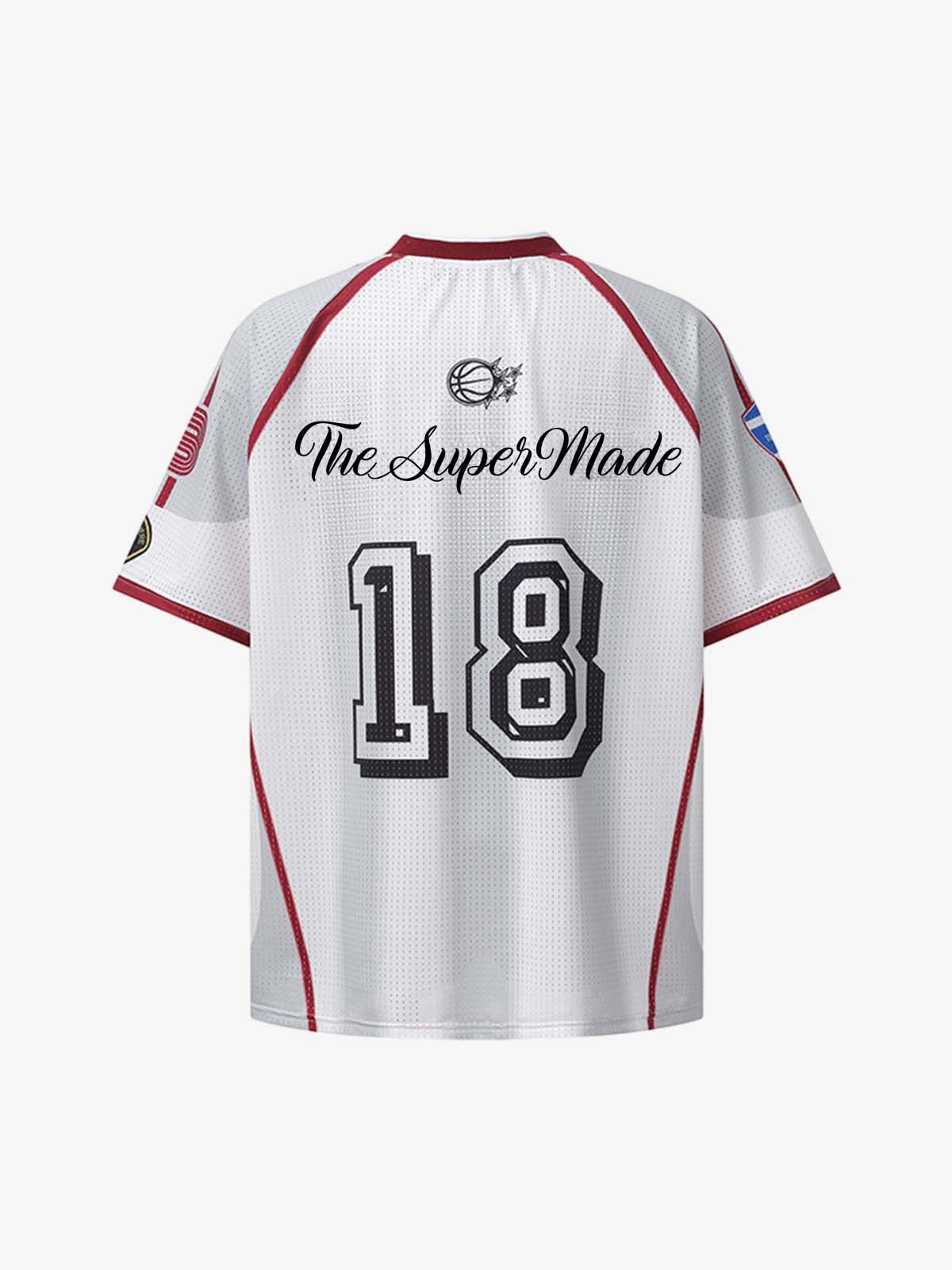 Striped Mesh Soccer Jersey