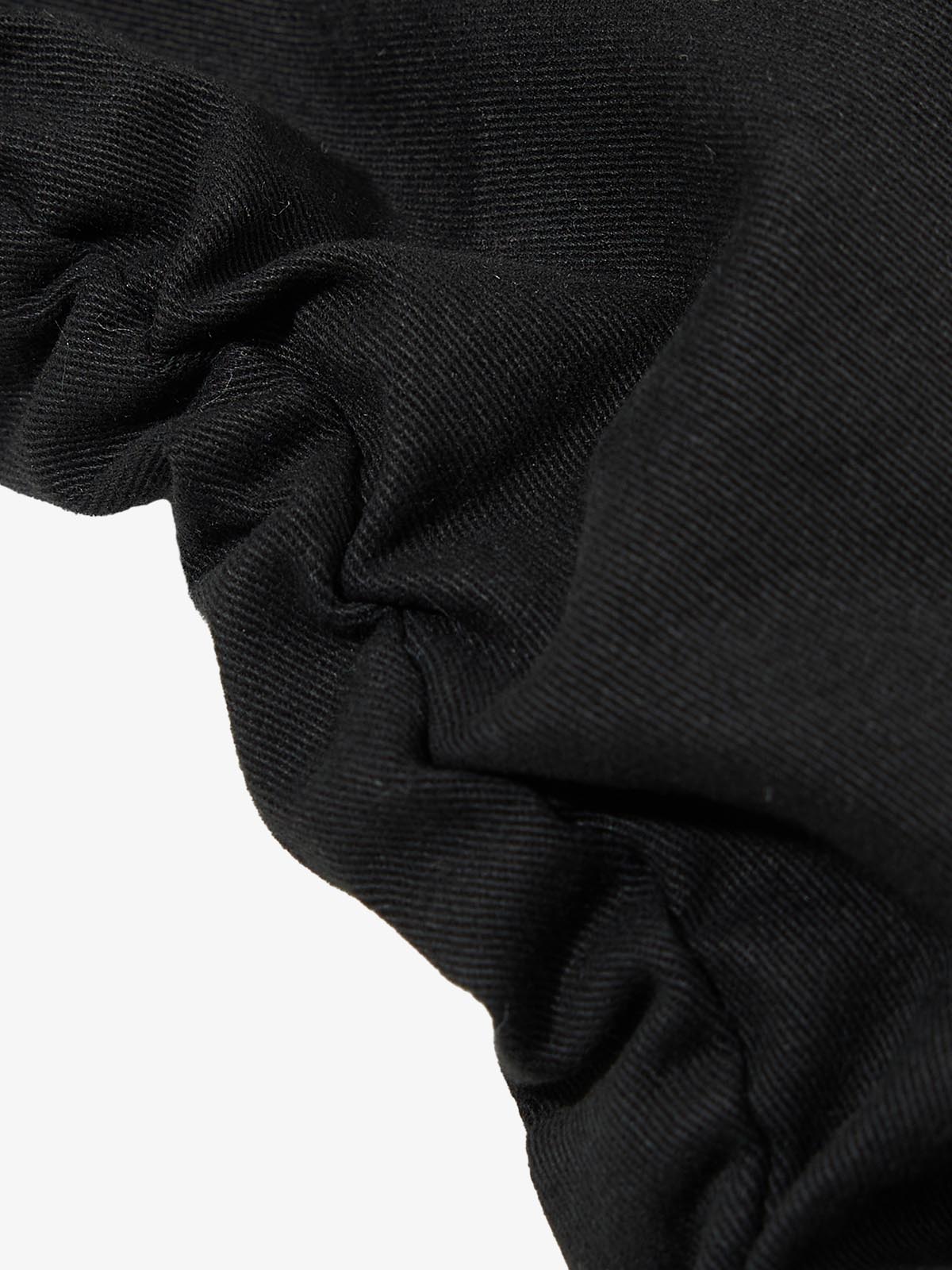Black High-Waisted Slim Fit Chino Pants – Star Button Detail Cotton Twill