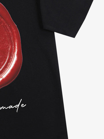 Wax Seal Cross Graphic T-Shirt 