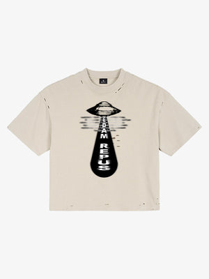 UFO Graphic Crop Tee