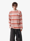 Color Block Striped Embroidered Long Sleeve T-Shirt 