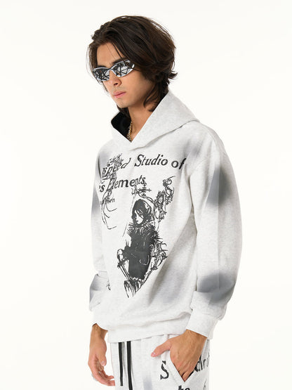 Supermade × Mortemartt Graphic Hooded Jacket- 2279 