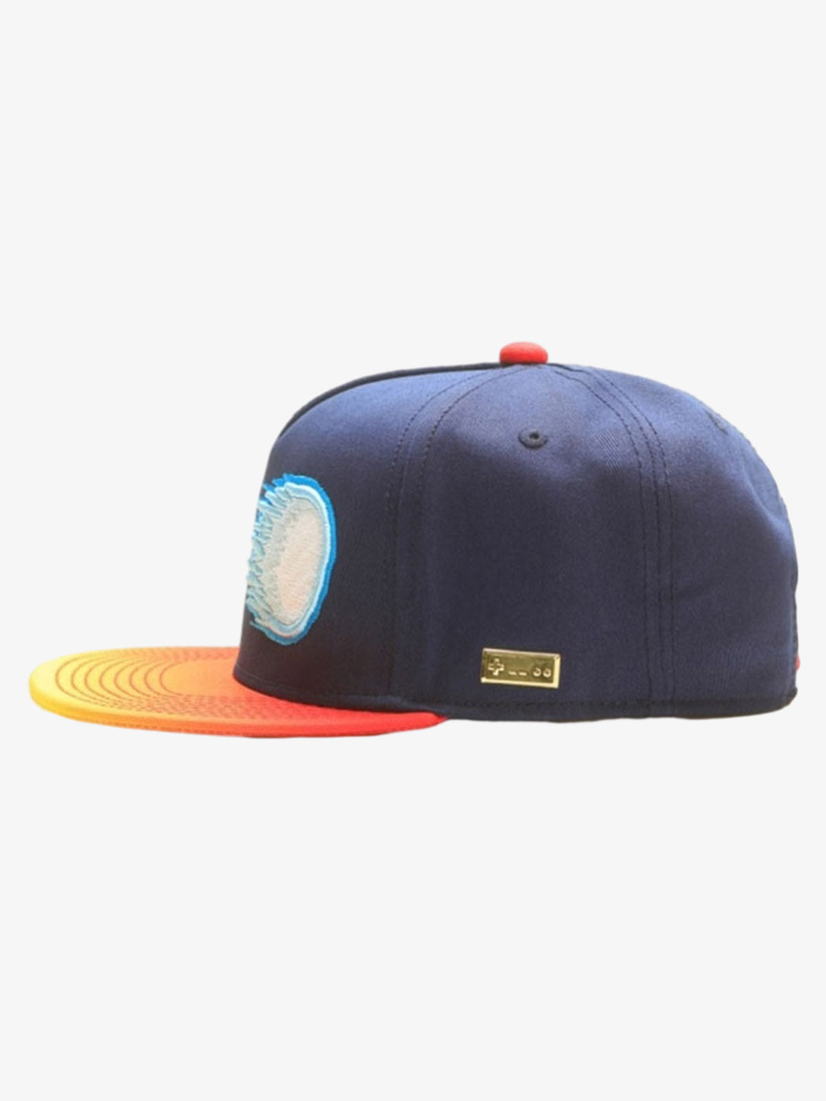 Baseballkappe mit grafischer Stickerei und Farbblockmuster