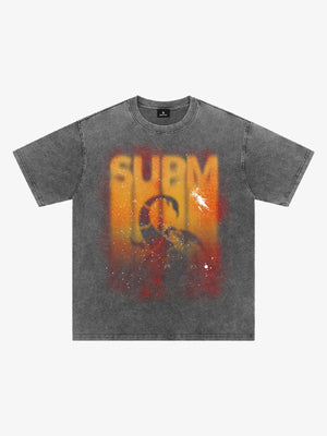 Washed Scorpion Spray Graphic T-Shirt 