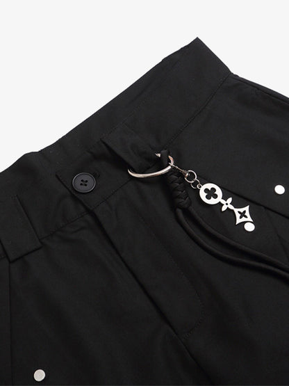 Vintage Deconstructed Pleated Shorts 