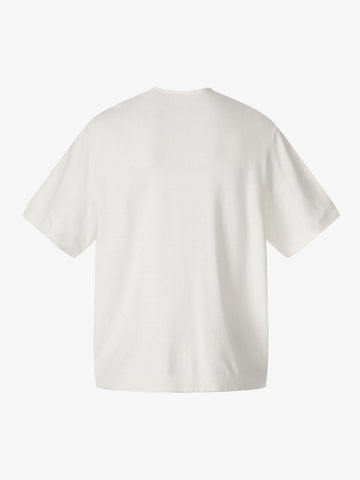 Graphic Floral Knit Henley T-Shirt 