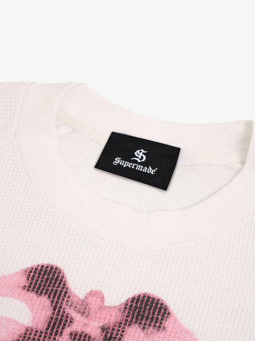 T-Shirt mit Rippenmuster und Farbverlauf
