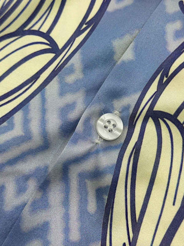 Vintage Baroque Floral Camp Collar Boxy Shirt 