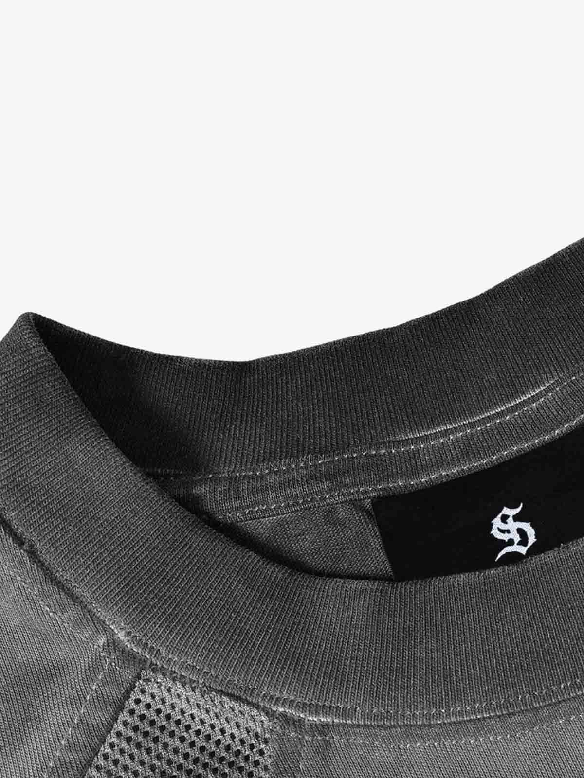 Vintage Washed Panel Raglan T-Shirt 
