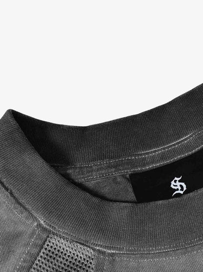 Vintage Washed Panel Raglan T-Shirt 