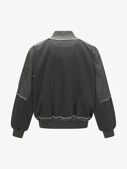 Raw Edge Deconstructed MA-1 Bomber Jacket 