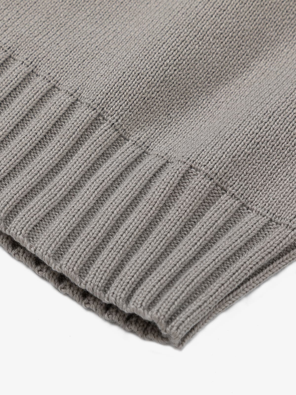 Layered Double V-Neck Ribbed Knit Cardigan 
