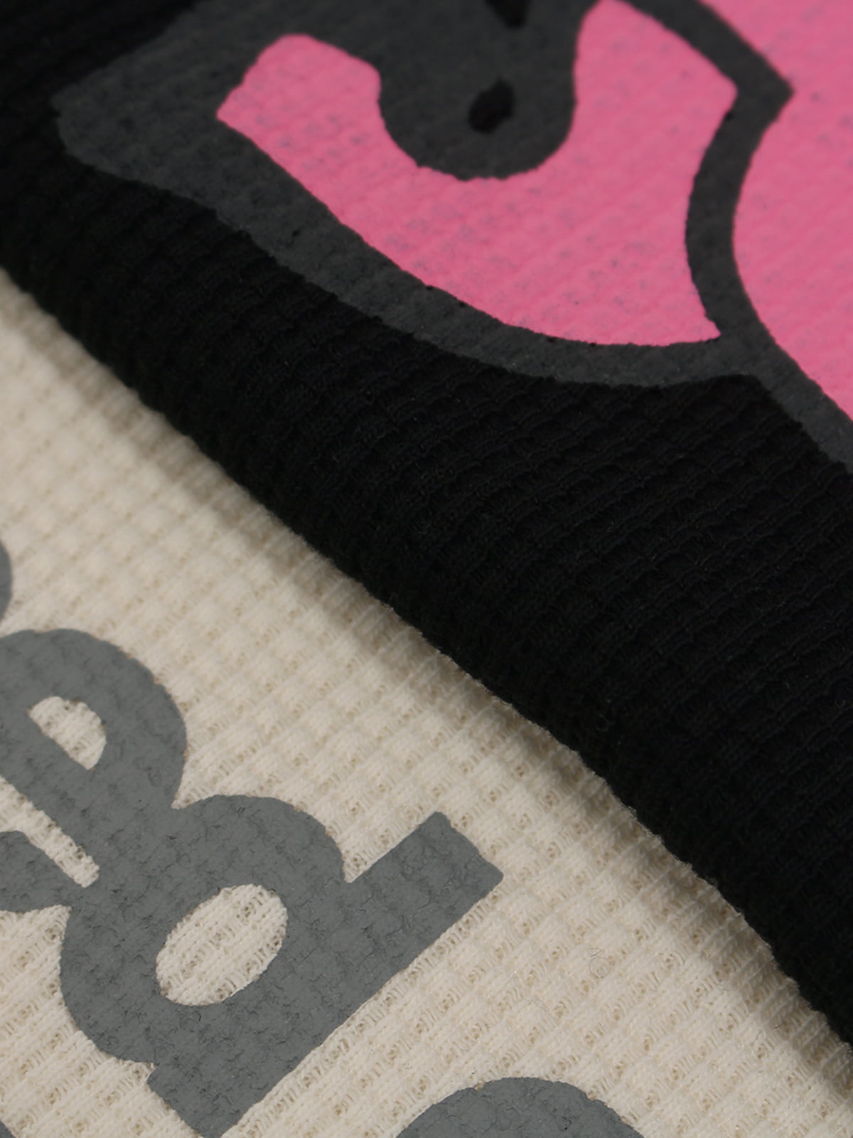 Waffle Knit Fun Graphic T-Shirt 