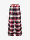 Superweiche Flanell-Pyjamahose aus Baumwolle – Weit geschnittene karierte Loungehose