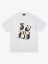 SPMD Letter Cable Graphic T-Shirt 