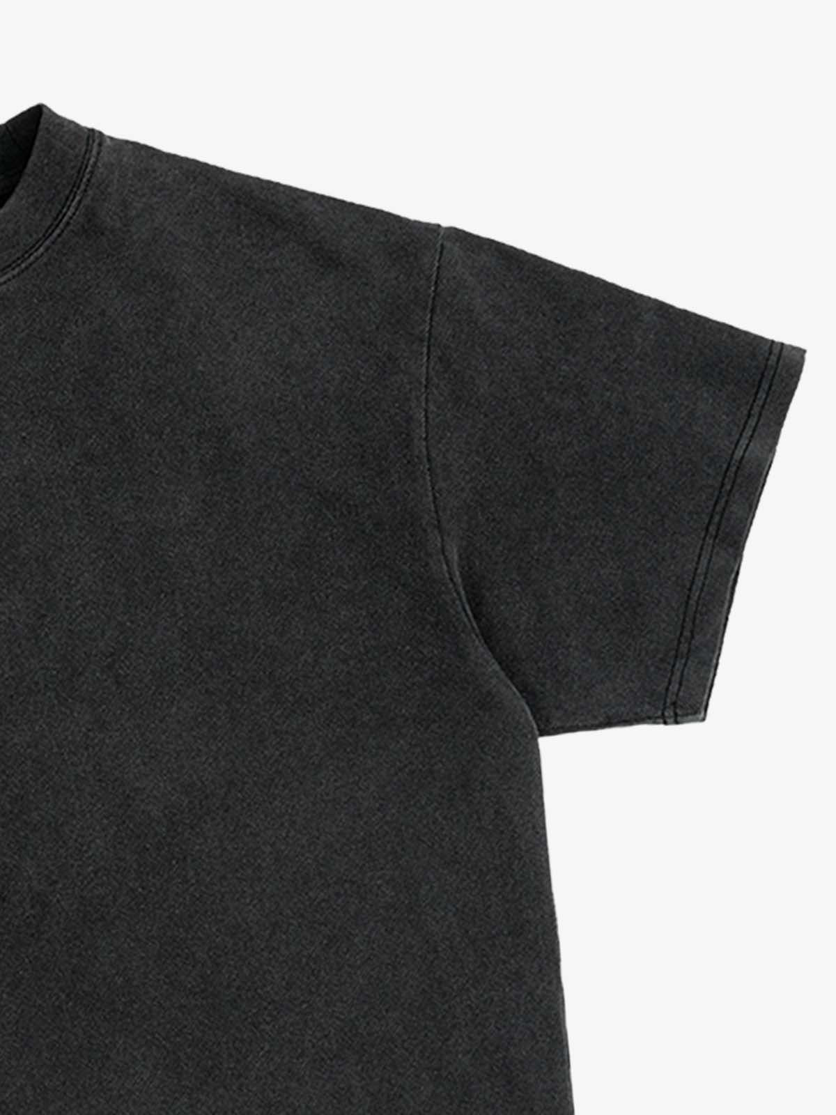 Distressed Oversized T-Shirt with Raw Hem