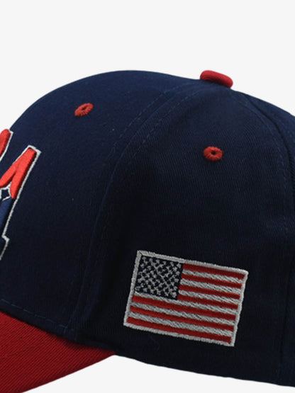 USA Embroidered Two-Tone Baseball Cap 