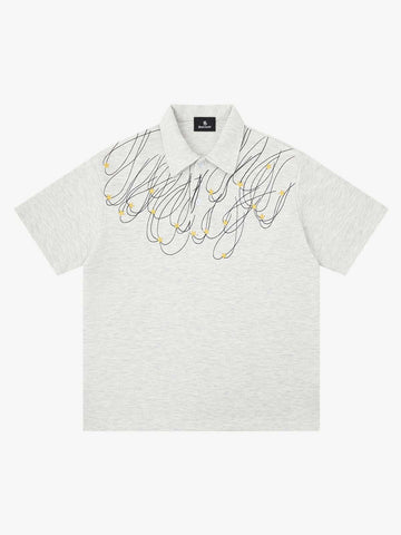 Stellar Embroidery Jersey Polo Shirt 