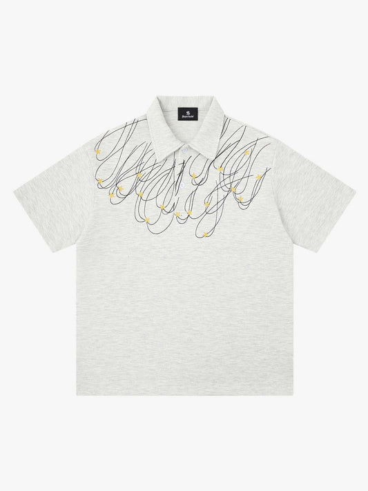 Stellar Embroidery Jersey Polo Shirt 