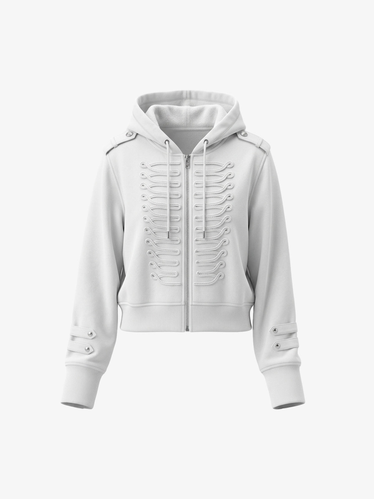 Militärische geflochtene Reißverschlussjacke