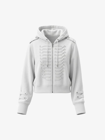 Militärische geflochtene Reißverschlussjacke