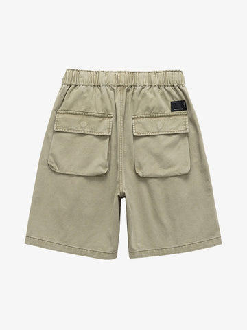 Graphic Print Drawstring Shorts 