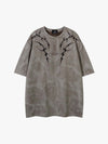 Freizeit-T-Shirt mit Tribal-Dornen-Grafik